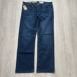 TK Axel Jeans Men's 34x32 Blue Denim Slim Boot Cut Stretch NWT MSRP $59